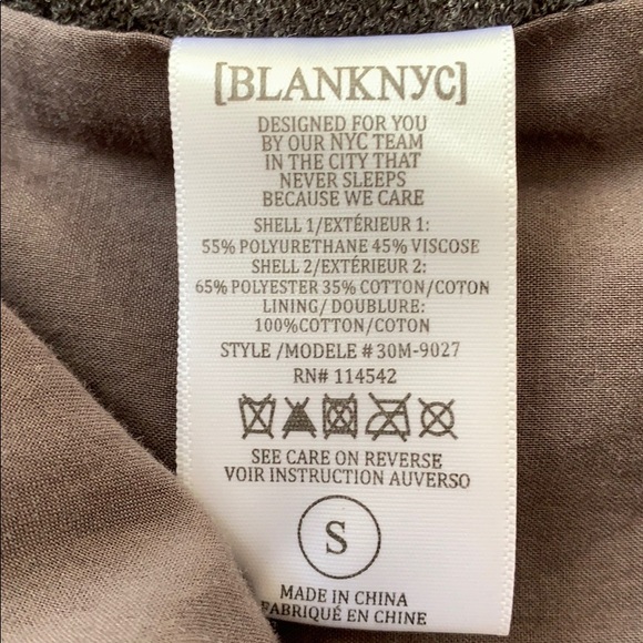 Blank NYC Grey Zip Front Jacket (S) - Picture 7 of 7